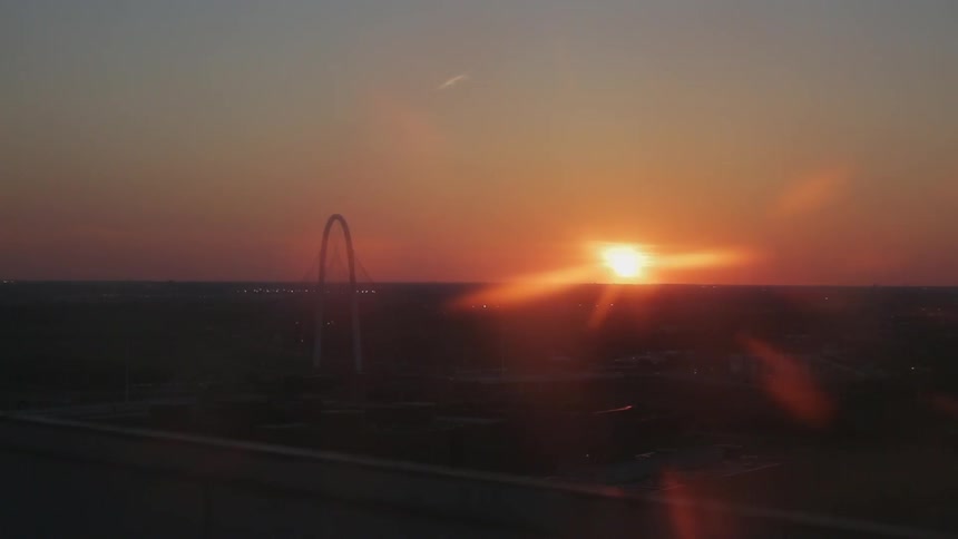 Sunset on the horizon