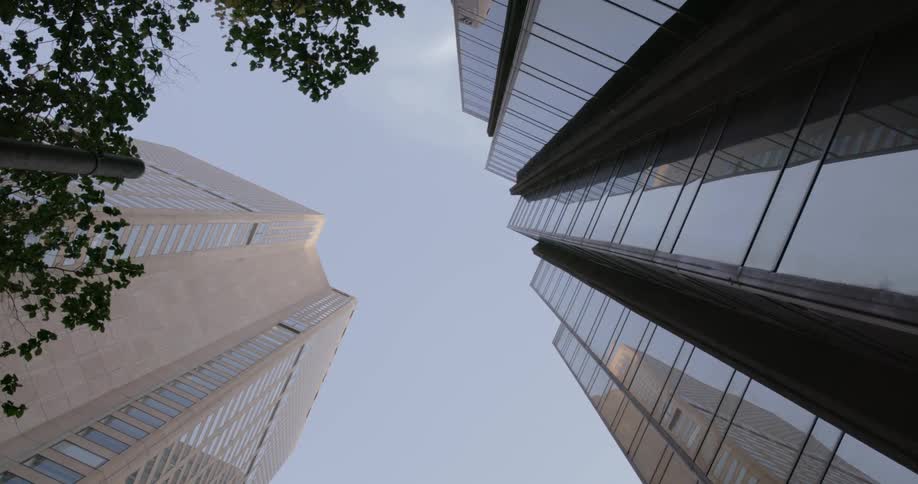 Tall skyscrapers in the city
