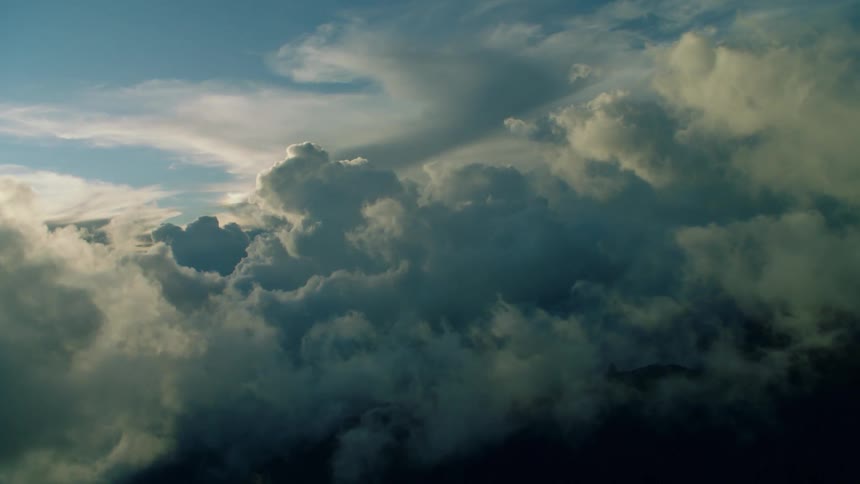 Flying around and through clouds