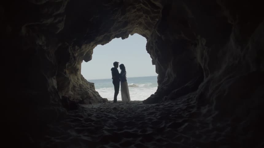 A couple in an embrace