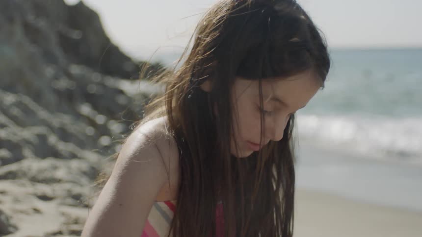 Children are playing on the beach
