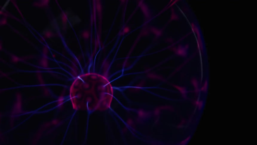 An electromagnetic machine swirls with light