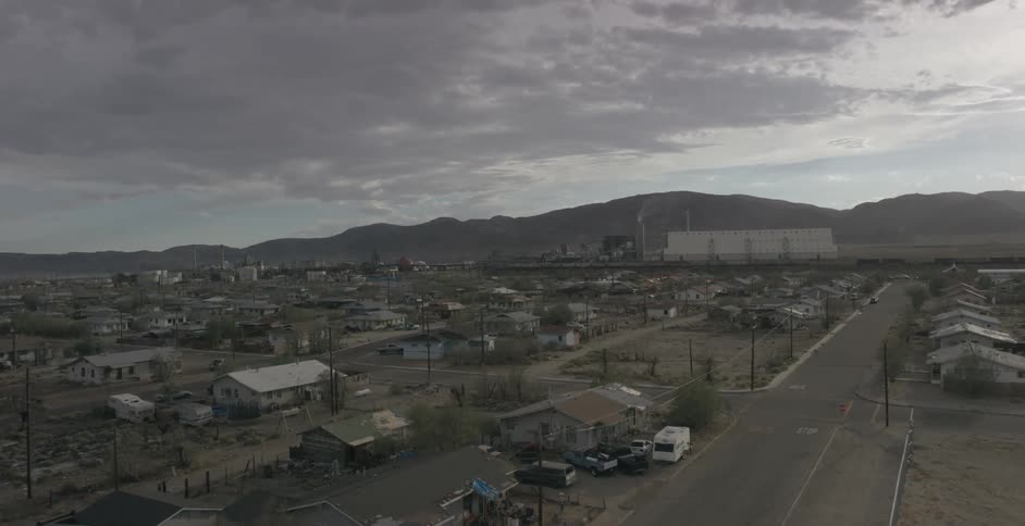 A storm rolls into a small town