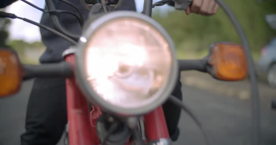 Bikers are biking down the road
