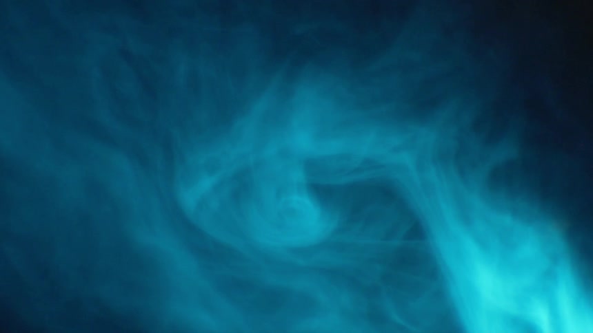 Smoke swirls in the air