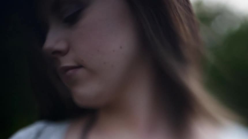 Wind blows through a woman's hair