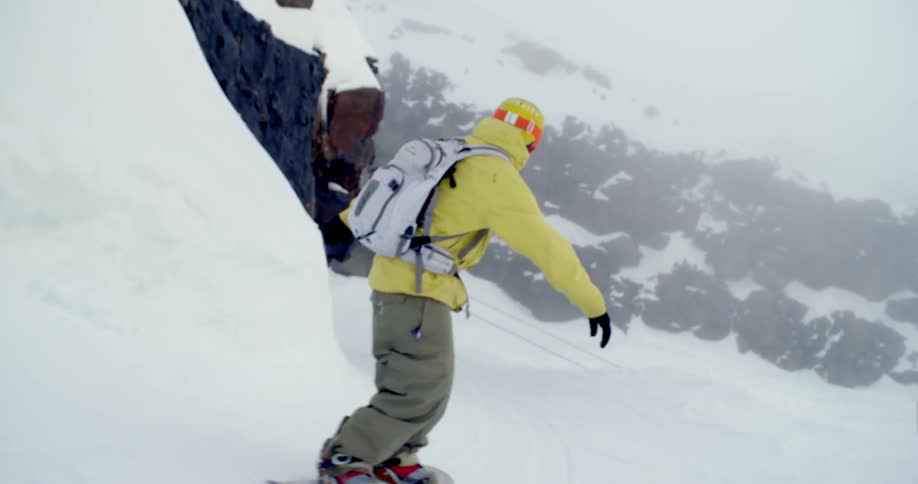 A person is skiing down a slope