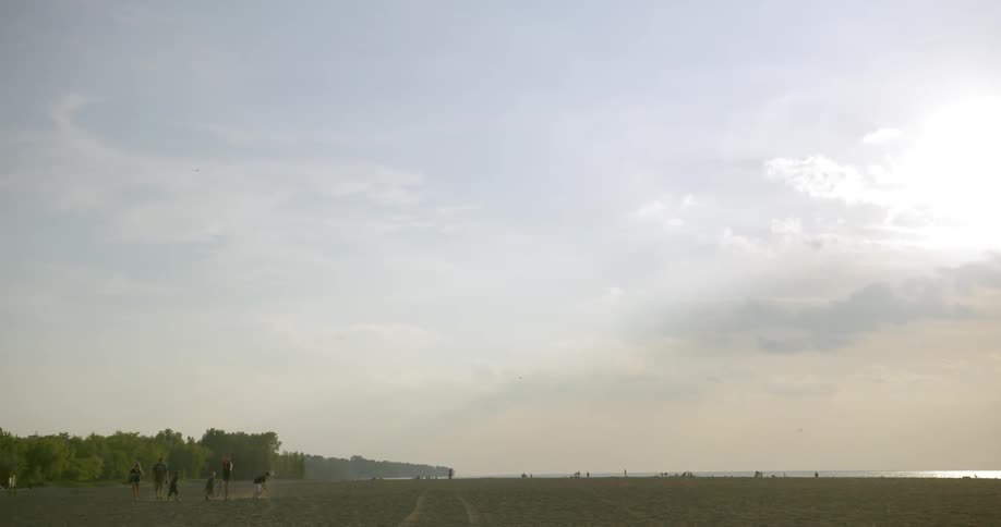 Clouds are rolling across the sky