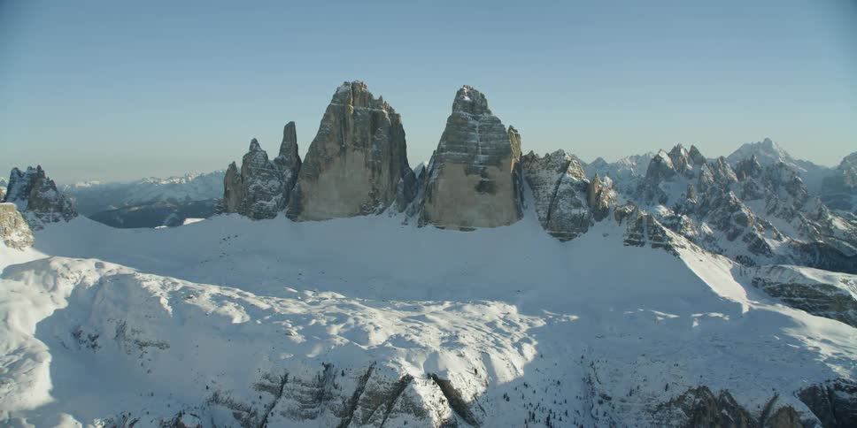 Tre Cime di Lavaredo in afternoon light