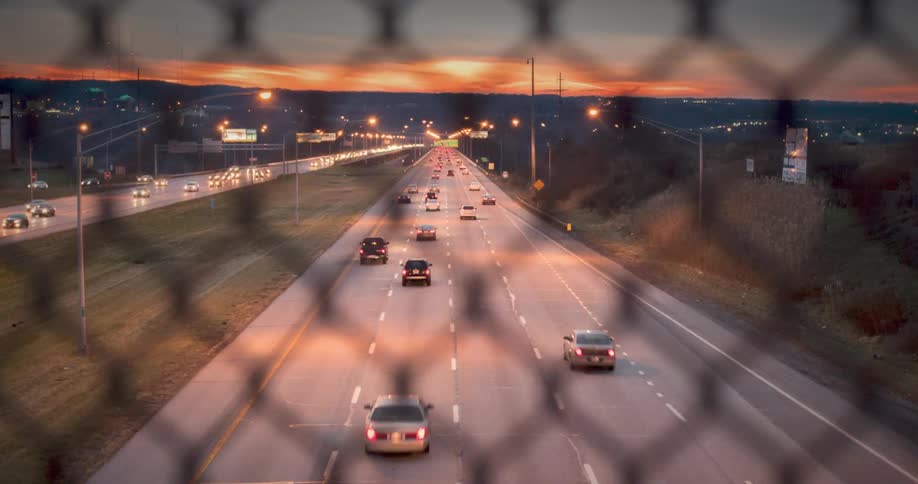 Cars driving on a highway