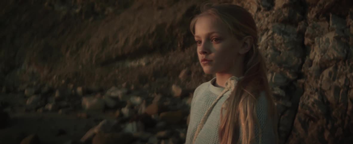 A child looks sad
