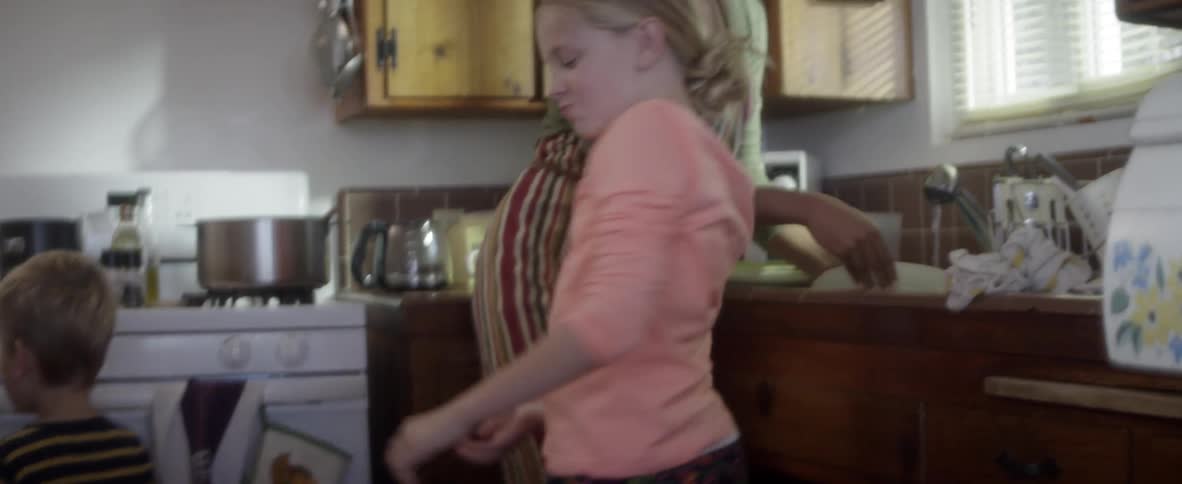A child is eating candy