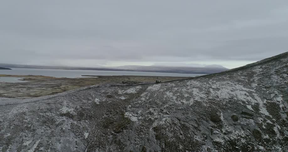 Hilly plains on a cloudy day