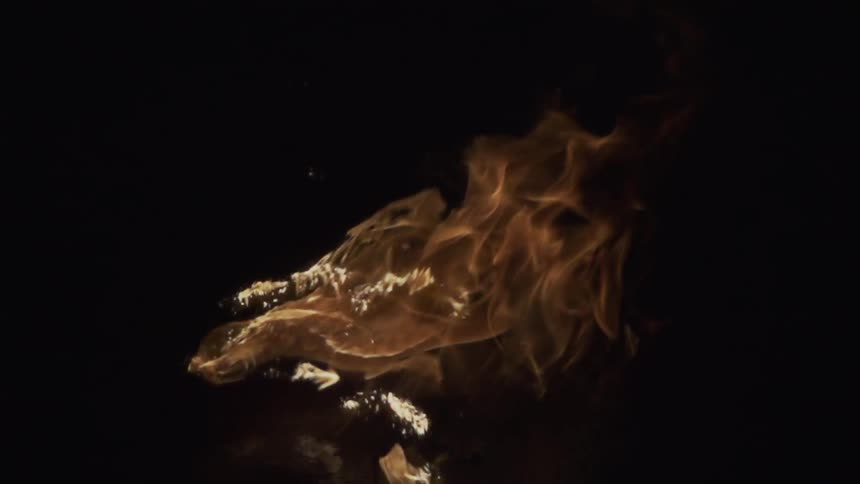 Flame whirling around