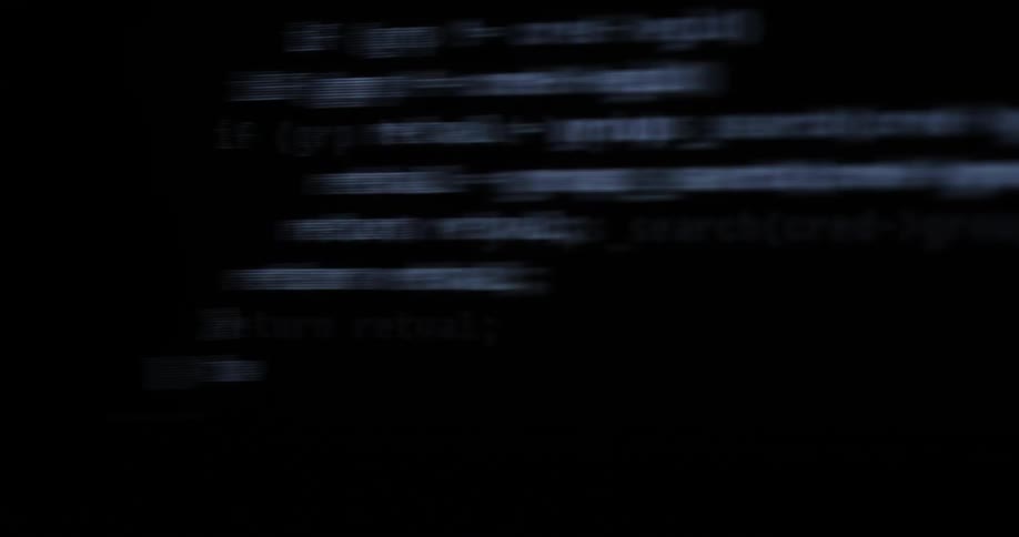 White text appears on a black screen