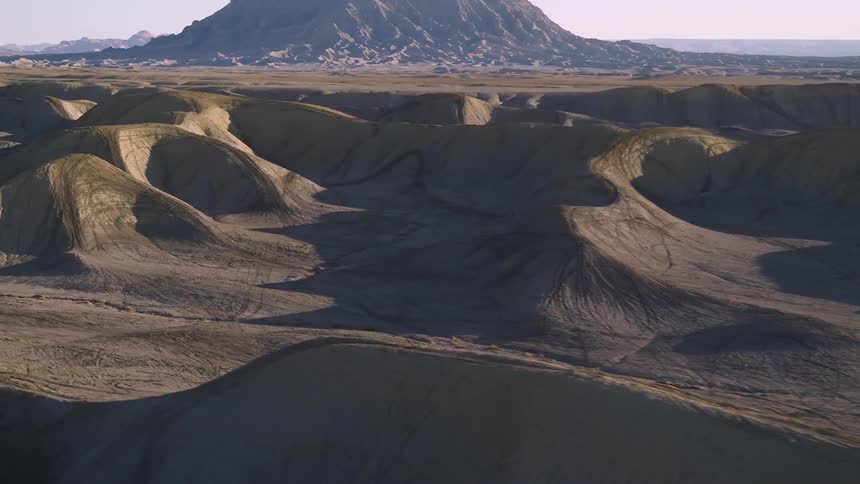 Rock formations and elevations on a sunny day