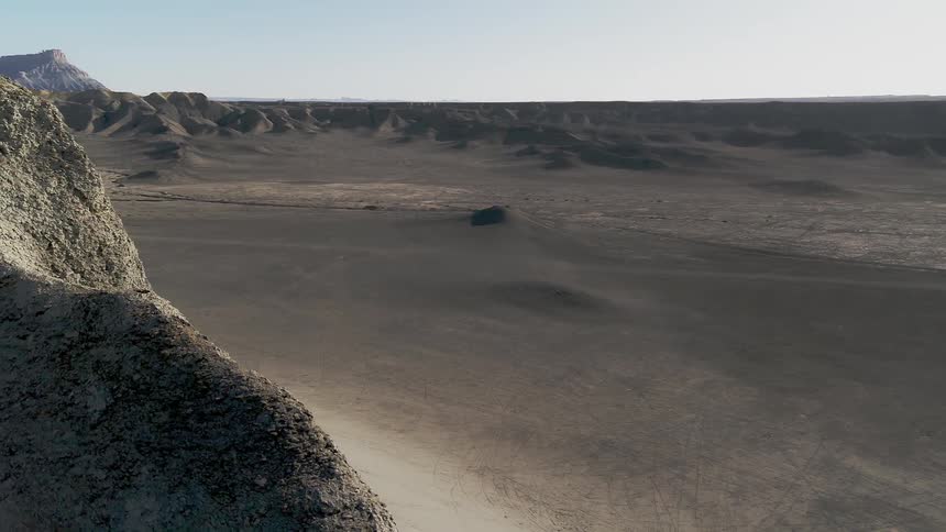 Large barren landscape valley