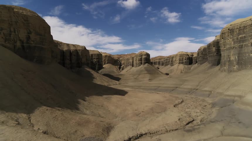 Rocky plateaus in the desert