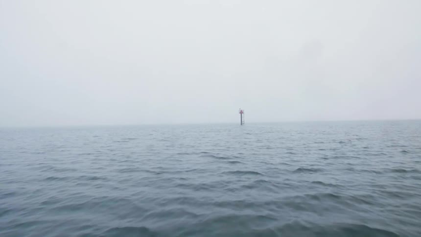 Water ripples on an ocean