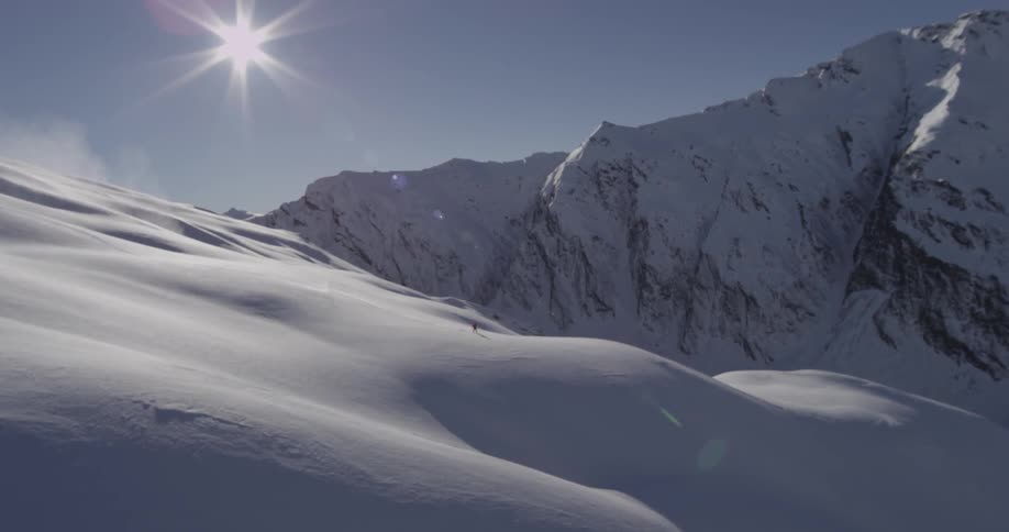 Heli Snowboarding In Backcountry