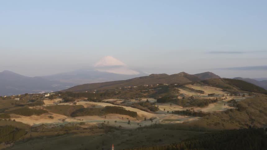 Hilly landscape on a sunny day