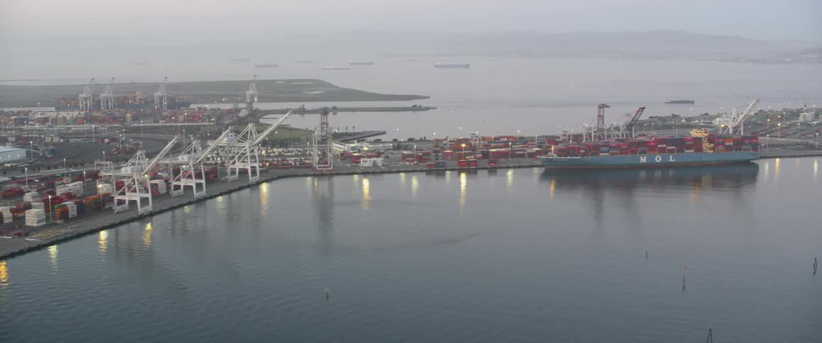 Large factory near a body of water