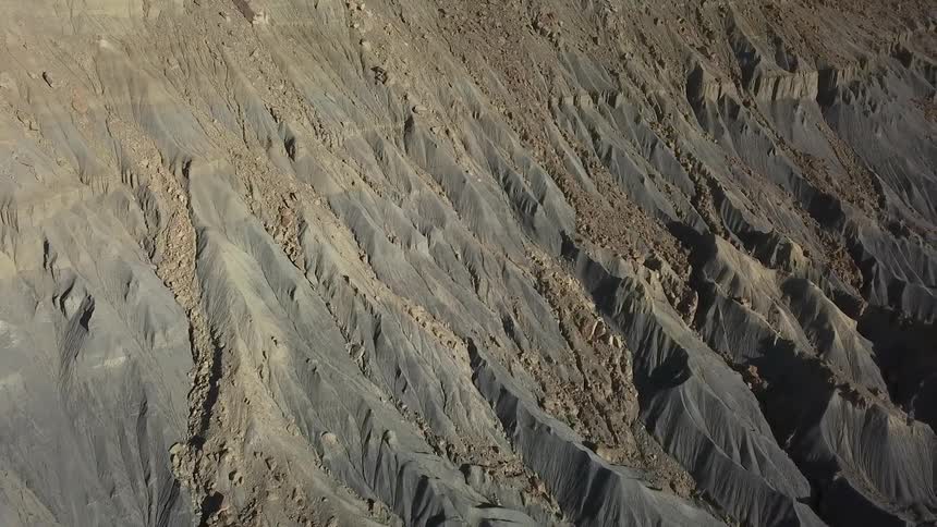 Rocky sandy landscape in nature