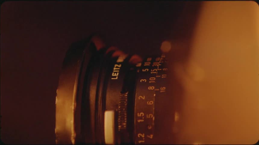 Dials on a camera lens rotate