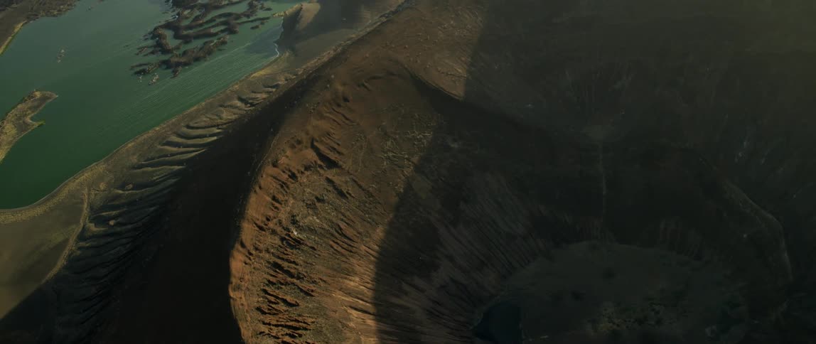 The large hills sits near the shore