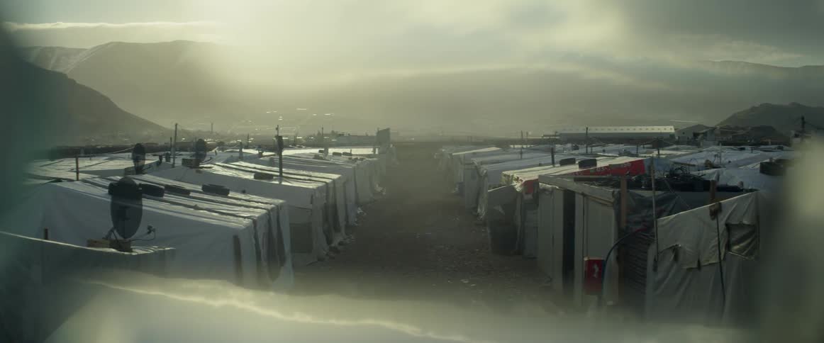 The camp is full of many tents