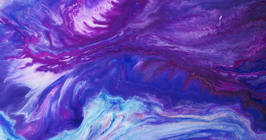 Multiple colors swirling together
