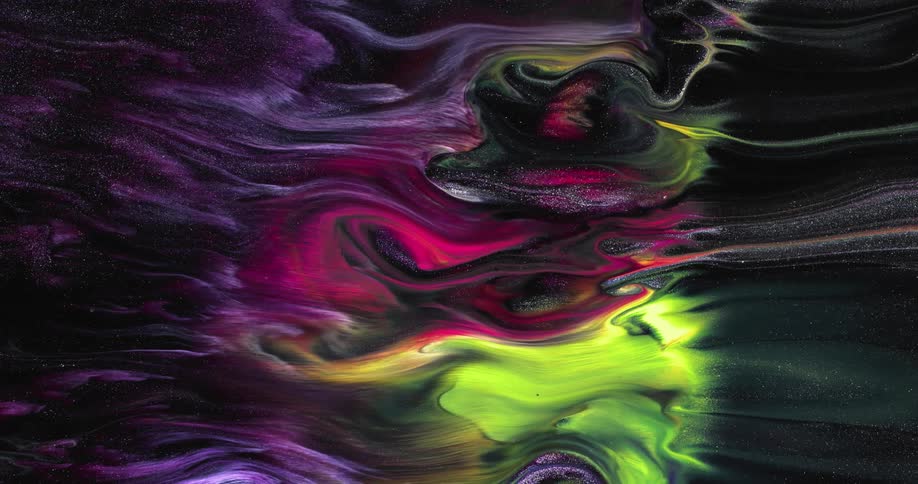 Multiple colors swirling together