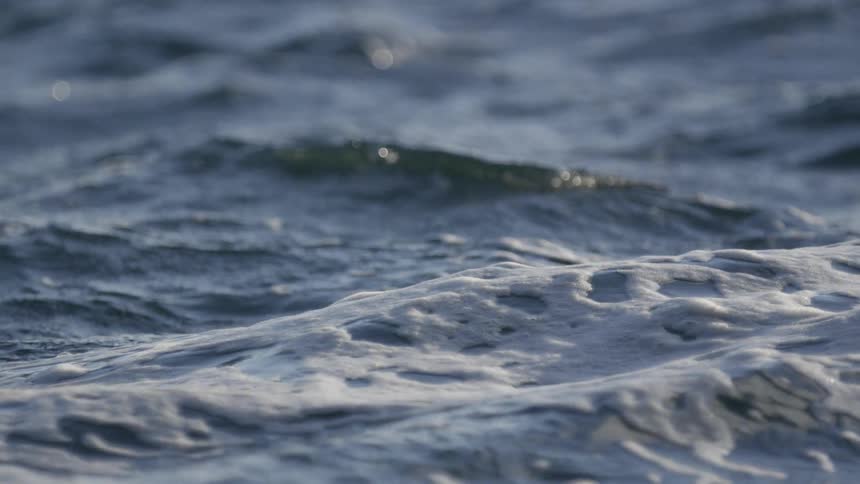 Ocean waves moving gently