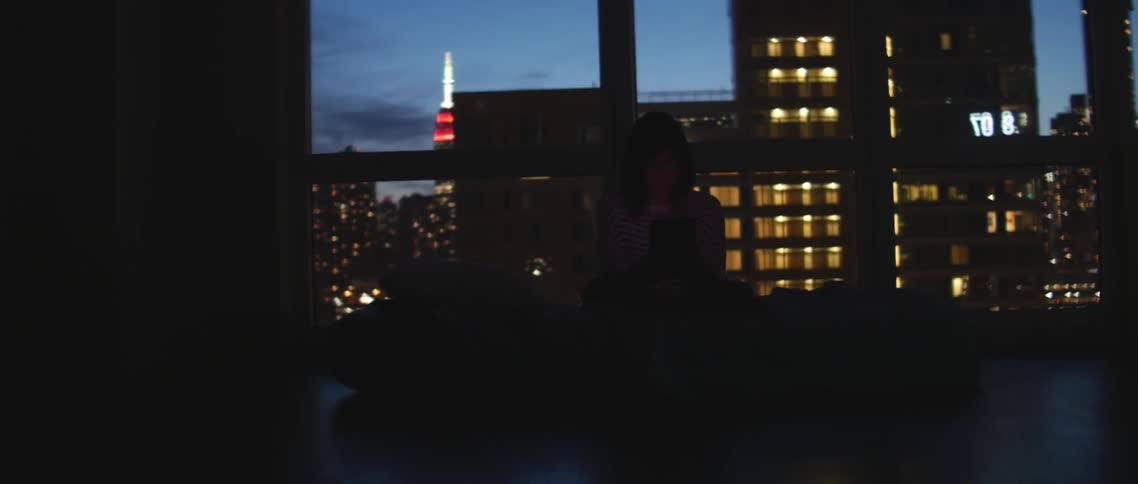 Girl In New York Apartment
