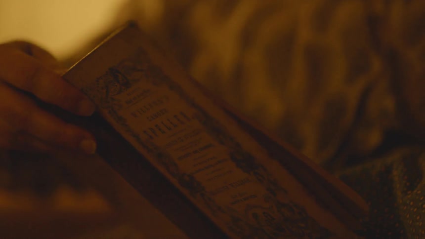 A person is reading a book