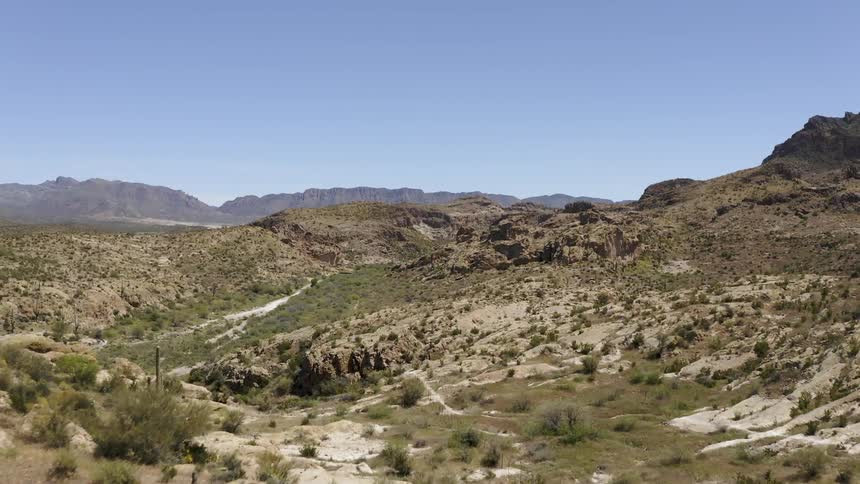 Desert hills and mountains