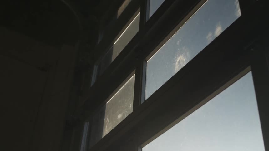 Sunlight shining through windows