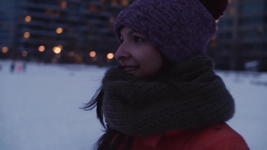 A person in a red coat