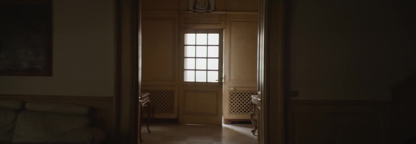 Open door inside house