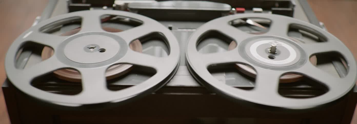 Two reels spin around and around