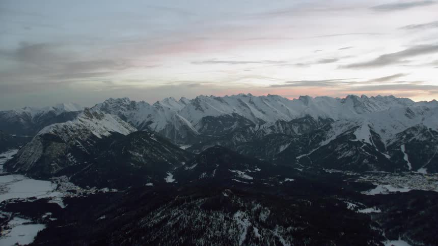Snow covered mountains