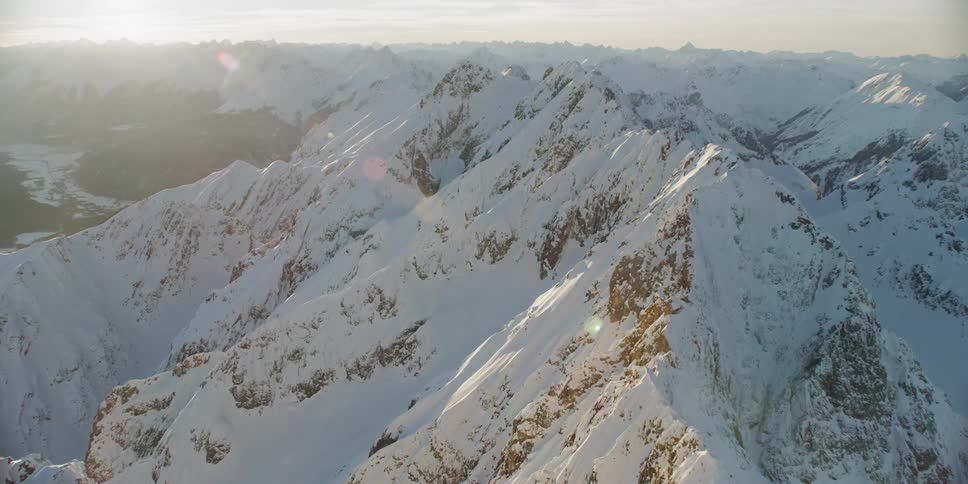 Snow covered mountains
