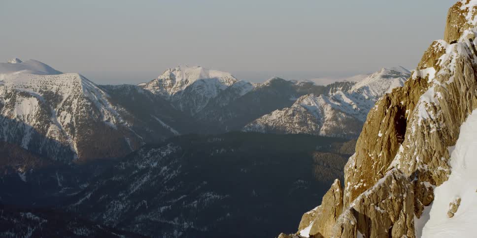 Snow covered mountains