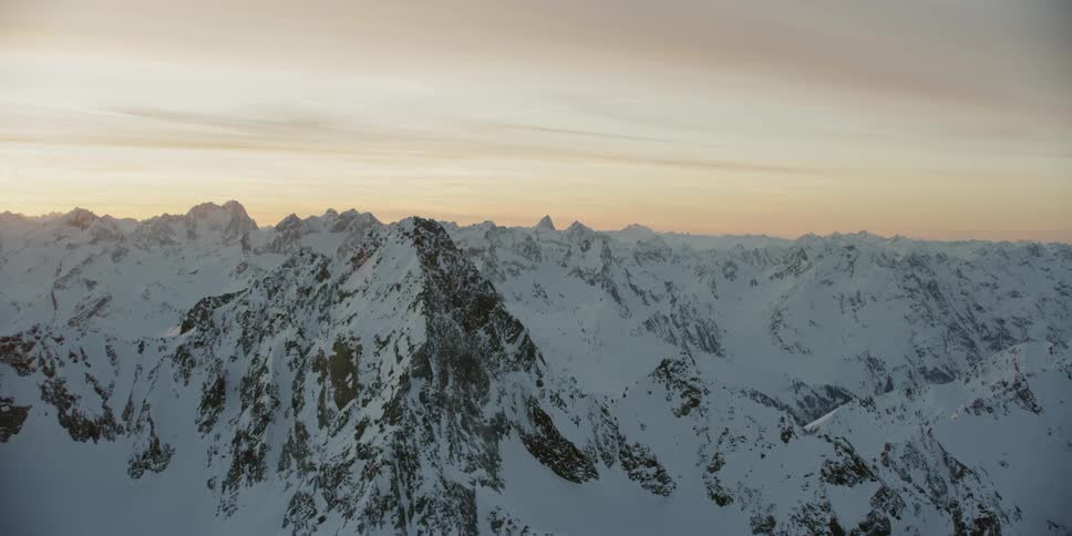 Snow covered mountains