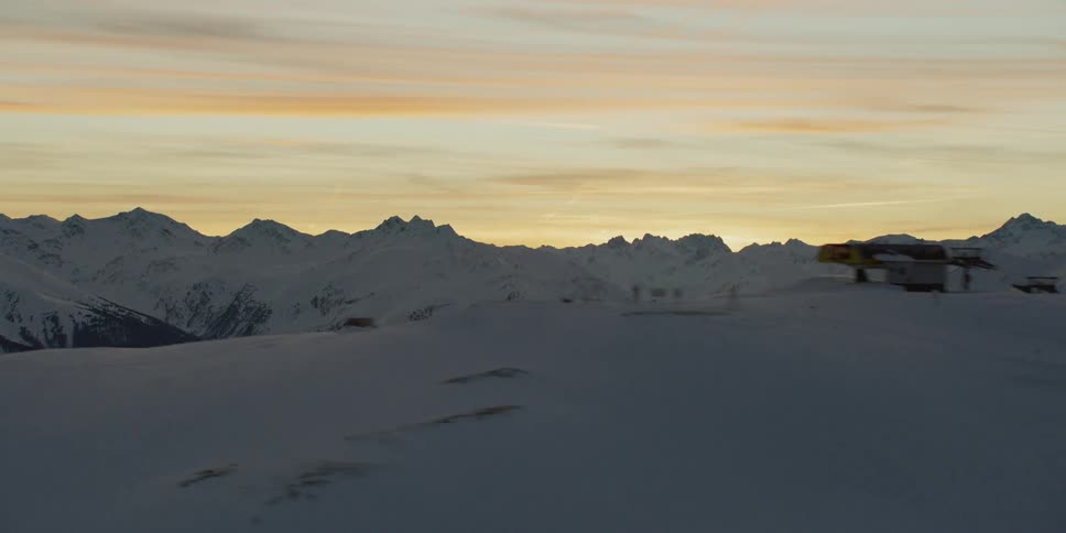 Snow covered mountains