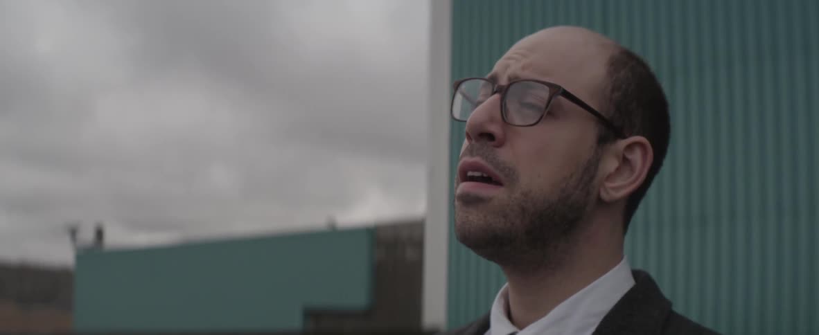 A person wearing glasses