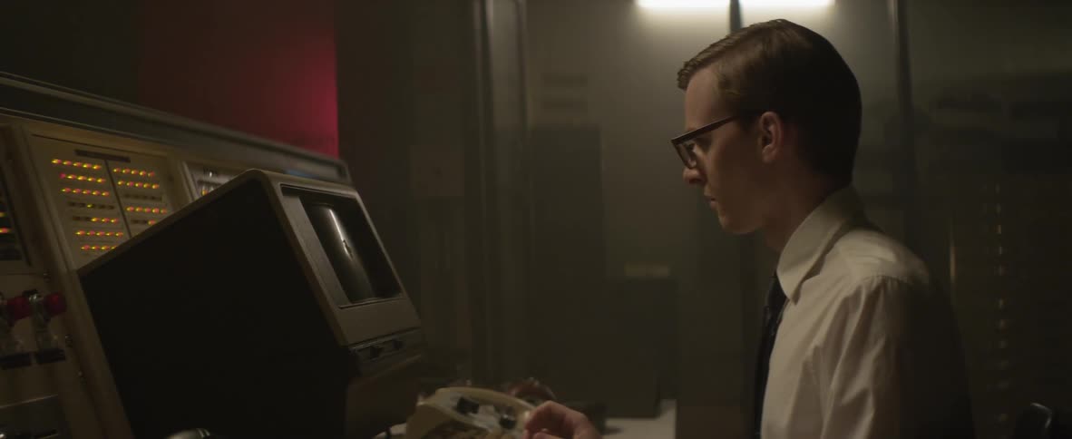 A person working at a computer