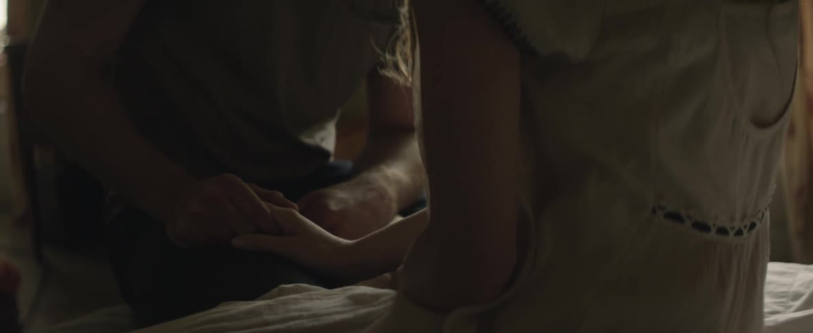A couple holding hands