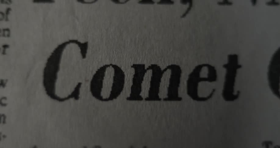 Words on a newspaper