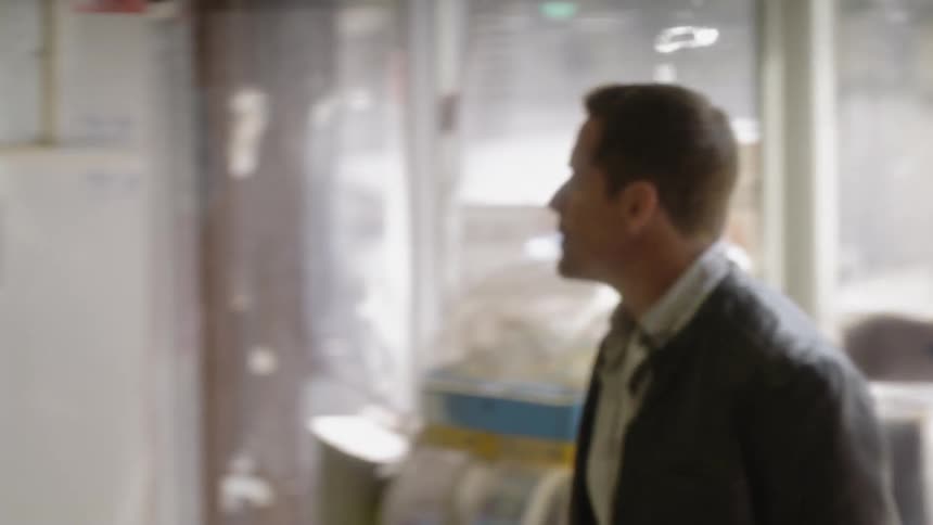 A man enters a convenience store
